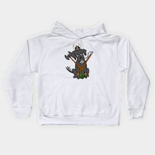 Great Dane Barbarian | DND Dogs | Fantasy ARt Kids Hoodie